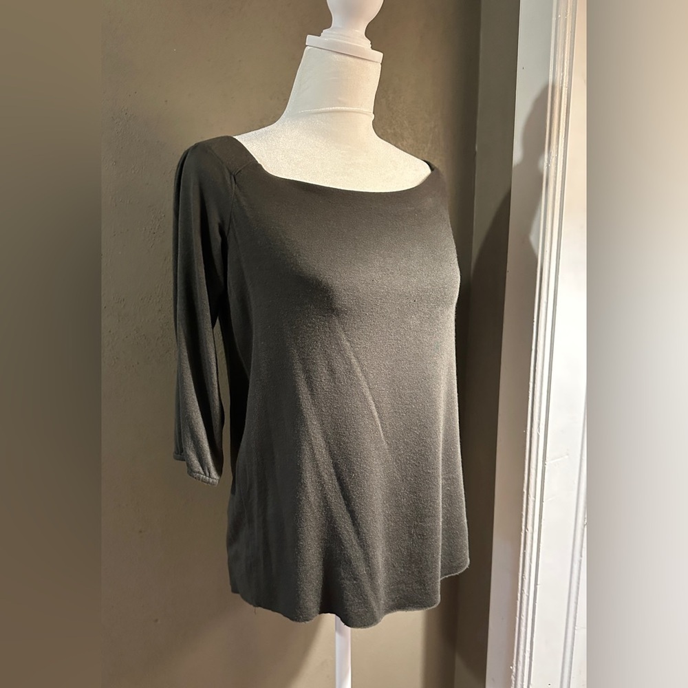 Bailey 44 off shoulder shirt, army dark green, size S